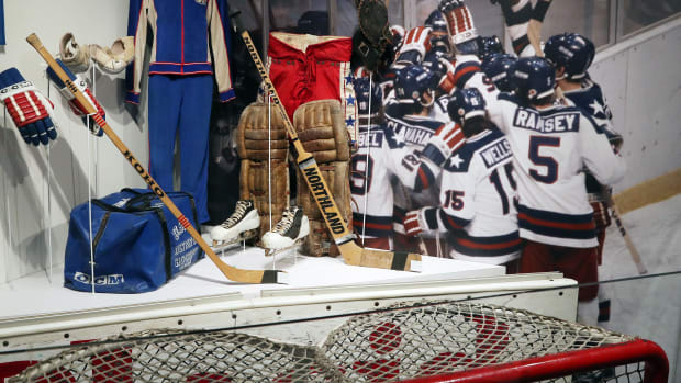 The Lake Placid Olympic Museum has some artifacts from the 1980 Miracle on Ice game at the museum in Lake Placid Jan. 9, 2023. Fisu World University Games